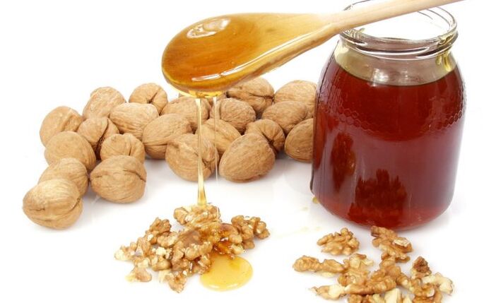 Walnuts and honey to increase potency